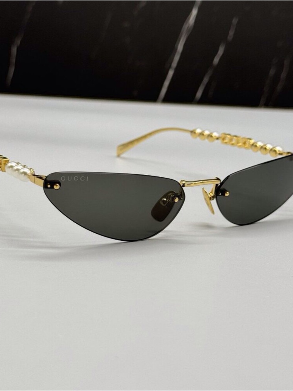 NEW GUCCI SUNGLASSES GOLD WOMEN CAT EYE EYEWEAR GUCCI GG1920S 001